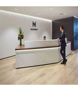 Boutique cadena tienda moderna empresa <span class=keywords><strong>recepcionista</strong></span> diseño superficie sólida gran mostrador <span class=keywords><strong>de</strong></span> recepción - Product Image 3
