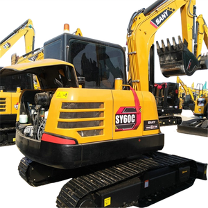 SANY Mini Digger SY60 Excavadora sobre orugas 6 toneladas Sy60c Excavadora usada Horas DE TRABAJO bajas buenas condiciones bajo costo - Product Image 4