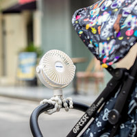 Ventilateur portable pliable pieuvre pour poussette de bébé, rechargeable, mini USB, électrique, usage domestique
