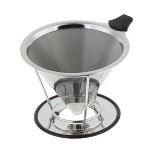<span class=keywords><strong>Cafetière</strong></span> à <span class=keywords><strong>filtre</strong></span> en acier inoxydable de qualité alimentaire avec support, <span class=keywords><strong>filtre</strong></span> à café en maille avec support, infuseur à café avec support - Product Image 2