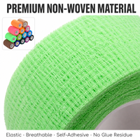 Bandages Cohésifs Auto-Adhésifs Non Tissés Hautement Élastiques OEM pour le Soutien des Blessures Sportives et les Soins des Animaux