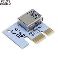 Tarjeta Adaptadora de Expansión BIT-X de 6 Pines, 4 Pines, SATA y 15 Pines, Conector de Alimentación PCI Express PCI-E 1X a 16x para Tarjetas Gráficas GPU
