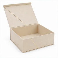 Boîte d'emballage cosmétique beige pour soins de la peau et maquillage, boîte cadeau magnétique de luxe personnalisée en papier pour flacon de vernis à ongles