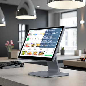 Oem tùy chỉnh POS tất cả trong một tiền mặt đăng ký siêu mỏng màn hình cảm ứng Windows/Android hệ thống 4 + 64GB cao cấp thiết kế POS AIO - Product Image 1