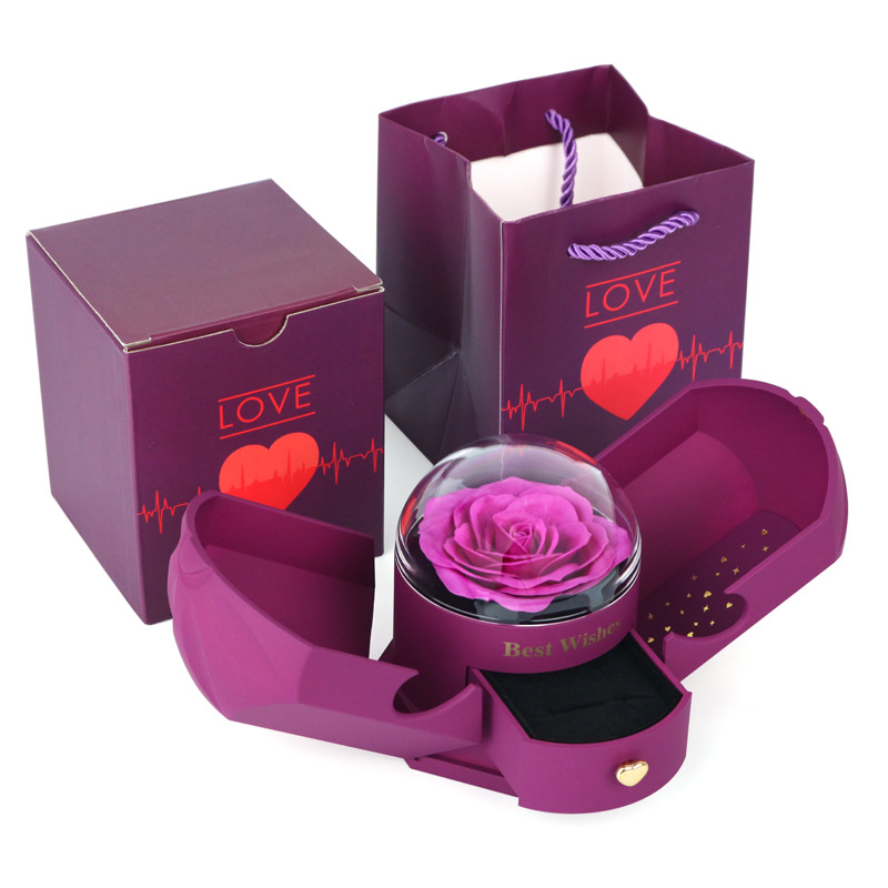 Violet avec Rose de Savon