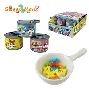 Vente chaude mignon chiot jouet bonbons aromatisé aux fruits en conserve os bonbons - Product Image 1