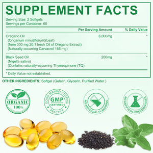 Hatmanlabs Complément Alimentaire <span class=keywords><strong>Huile</strong></span> d'<span class=keywords><strong>Origan</strong></span> <span class=keywords><strong>Sauvage</strong></span> Biologique Gélules 2 en 1 6000mg <span class=keywords><strong>Huile</strong></span> d'<span class=keywords><strong>Origan</strong></span> avec <span class=keywords><strong>Huile</strong></span> de Nigelle 200mg - Product Image 5