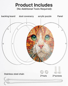 Rompecabezas con Diseño de Gato, Temática de Mascotas, Suministros para Manualidades al por Mayor, Decoración de Arte Mosaico Impresa Personalizada para el Hogar y Tiendas de Regalos - Product Image 3