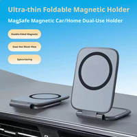 Support de téléphone magnétique pliable pour voiture, universel, réglable, portable, pour navigation automobile