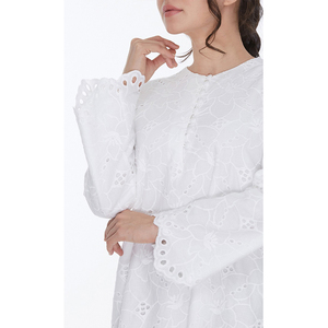 2022 nouveau Design musulman mah Wanita Brokat dernier Kebaya manches longues dentelle Couple baja fiesta coton musulman baja Kurung - Product Image 2