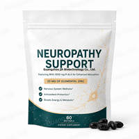 Complément alimentaire pour les nerfs OEM : Capsules molles d'acide alpha-lipoïque avec benfotiamine, NAC et complexe B pour la santé nerveuse