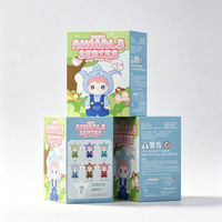 Emballage personnalisé pour boîte mystère en carton gris, boîte rigide écologique pour figurines de collection, jouets, poupées, avec doublure en éponge, pour exposition et vente en gros
