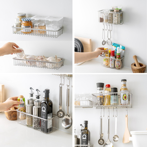 <span class=keywords><strong>Portaspezie</strong></span> <span class=keywords><strong>da</strong></span> Parete in Acciaio Inox per Ripiano Cucina, per Conservare Barattoli di Condimenti e Utensili <span class=keywords><strong>da</strong></span> Cucina - Product Image 6