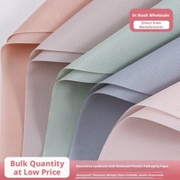 Kertas Pembungkus Kado Premium Gaya Eropa Tahan Air Motif Bunga 58x58cm Kertas Kerajinan Paket Warna Solid Buket Bunga Offset