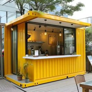 ร้านกาแฟเคลื่อนที่แบบตู้คอนเทนเนอร์เหล็กหรูหราปรับแต่งได้ ขยายได้ สะดวกสบาย เคลื่อนย้ายได้ - Product Image 1