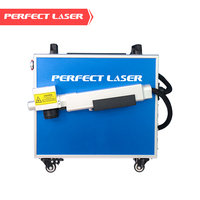 Máquina de Limpieza Láser de Fibra Portátil de 100W, Tipo Mochila, Láser Pulsado Manual para Eliminar Óxido de Metal, Limpieza de Precisión de Moldes
