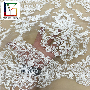 Tela de Encaje <span class=keywords><strong>Guipur</strong></span> Ecológica en Oferta, Tela de Encaje Africana con Lentejuelas <span class=keywords><strong>para</strong></span> Vestidos de <span class=keywords><strong>Novia</strong></span> y de Gala - Product Image 4