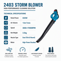 Garten-Laubbläser 600W Leistung 13m³/min Luftvolumen Leichtgewichtig Vielseitig für Strauchpflege Outdoor-Gartengeräte