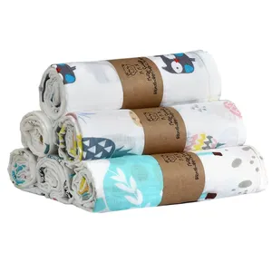 100% Mousseline de coton Infantile bébé double couches 2 couches doux respirant couverture swaddle