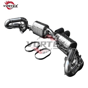 Système d'échappement Catback à soupapes Vortex Custom 304SS pour Porsche 911 Carrera 991 GT3 4.0 - Product Image 6