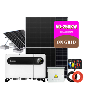 Sistema Solare Commerciale Completo 50kw 100kw 150kw 200kw 250kw Tutto in Uno Sistema Fotovoltaico On-Grid - Product Image 1