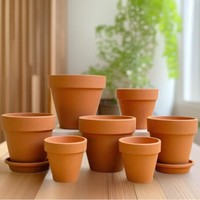 Pot de fleurs en terre cuite de style ferme écologique avec trous de drainage, capacité de 6 L, pour la décoration intérieure et la plantation