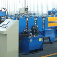 Machine de formage à rouleaux automatique haute vitesse pour gouttières en acier avec composants essentiels : moteur, engrenage, roulement, pompe, boîte de vitesses