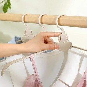 Clothing Organizer Plastic <b>Hangers</b> Foldable Rectangular <b>For</b> Storage Behind <b>Doors</b> On Walls Travel Student Dorm Use - Product Image 2