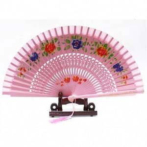 Abanico de Mano de Madera para Mujer, Estilo Español, Ideal para Bodas, Cumpleaños, Decoración del Hogar y Regalos - Product Image 1