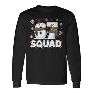 Camiseta de manga larga Squad Snowman Winter Christmas - Product Image 1