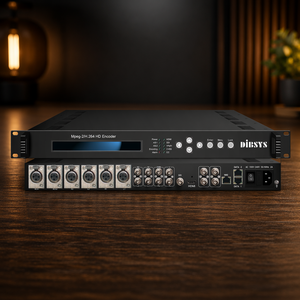 Encodeur professionnel HD-SDI vers IP à faible latence MPEG2/H.264 avec prise en charge de la sortie ASI IP et 4 sorties audio pour la transmission en tête de réseau de télévision par câble - Product Image 1