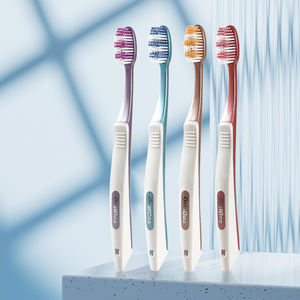 OralGos-Cepillo de dientes manual de cerdas duras para adultos, caja de plástico portátil de viaje, set de venta al por mayor, 0,18mm - Product Image 3