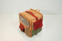 Sac de transport pour chat USMILEPET en chêne naturel personnalisé, sac de voyage pour chat, respectueux de l'environnement, adapté aux animaux de compagnie, pour les petits animaux, accessoires pour animaux de compagnie