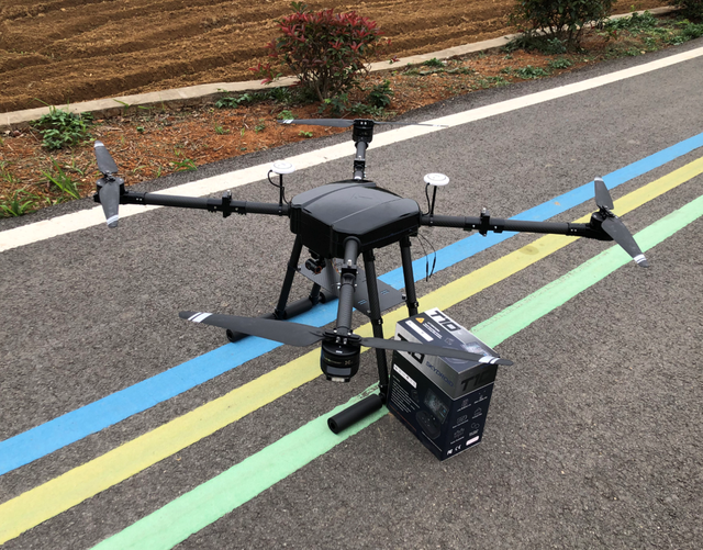 Stable Efficient 5KG Load Foldable Beginner-Friendly App Control Hand Control Carbon Fiber Material Cargo Delivery Drone Camera