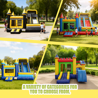 Château gonflable commercial pour l'extérieur, trampoline gonflable en PVC, château de saut gonflable pour enfants