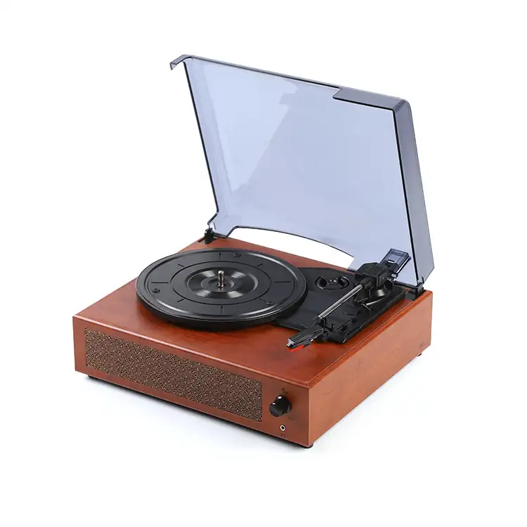 Turntable record player nostalgic for home nostalgic decor desk type solid wood gramophone