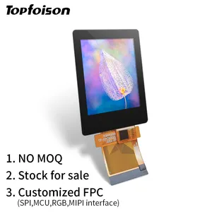 Topfoison 제조업체 2.0 인치 240x320 SPI-RGB/MCU/SPI 인터페이스 터치 TFT LCD IPS 디스플레이 화면 고해상도