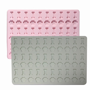 Food Grade <b>Silicone</b> Dog Paws & Bones Cake Pan New Tool for <b>Baking</b> Treats Dog Owners' Favorite Bone Mold - Product Image 4