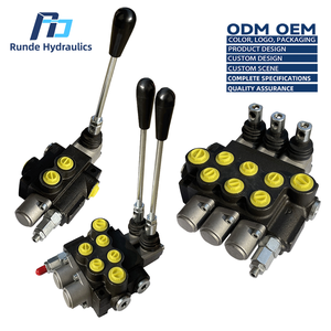 Válvula <span class=keywords><strong>de</strong></span> control direccional <span class=keywords><strong>de</strong></span> 3 carretes multipropósito monobloque M45 50 L/min 3/8 en Puerto 31,5 Mpa presión para cosechadora combinada - Product Image 1