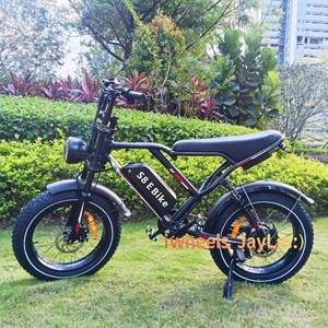 Bicicleta Eléctrica de Montaña S8, Disponible en Almacenes de EE. UU. y la UE, Bicicleta Eléctrica Europea de 25 km/h, Legal para Carretera, H9, Fatbike Eléctrica V8Pro de Aluminio - Product Image 1