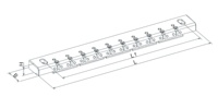 Poutre de serrage edm de fil d'acier inoxydable de précision HPEDM pour Sodick , Makino, HE-B06633 de machine EDM Agie Charmilles