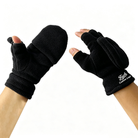 Mitaines thermiques épaisses en polaire personnalisées avec broderie, accessoires pour la randonnée, les activités hivernales et les loisirs en saison froide