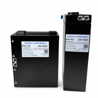 Batterie LiFePO4 24V 35Ah 840Wh CNRY-24V avec BMS intelligent ternaire pour chariots élévateurs électriques et transpalettes (3000 cycles de vie)