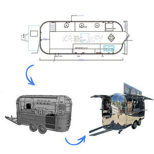 2025 Venta caliente carros de venta ambulante rápida remolque de comida móvil para la venta remolque de comida OEM móvil de alta calidad para la venta - Product Image 4