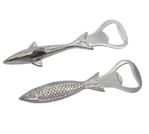 Kẽm hợp kim cá hình chai Opener, sáng tạo cá mập & cá thiết kế, bền Bar công cụ - Product Image 1