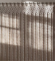 Voilages de taille personnalisable pour fenêtres, tenture murale en macramé, rideau coulissant, séparateur de pièce pour salon