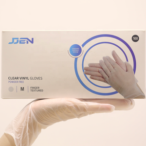 Guantes de examen de vinilo desechables de grado alimenticio, maquinaria industrial resistente al aceite, reparación, protección de trabajo - Product Image 1