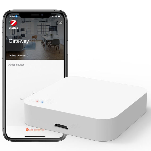 Tuya Zigbee Smart Wireless Gateway Hub Smart Home APP Remote Control Accessories for Alexa Google
