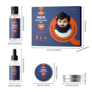 Set <span class=keywords><strong>Professionale</strong></span> 3 in 1 per la Cura della <span class=keywords><strong>Barba</strong></span> Maschile, Kit Idratante e Lenitivo Quotidiano per la Cura dei Peli del Viso, Set Regalo per la Cura della Pelle - Product Image 4