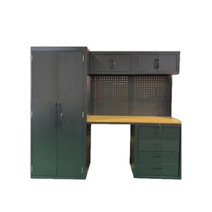 Chariot d'atelier multifonctionnel et armoire de rangement pour outils de réparation automobile robuste - Poste de travail combiné - Product Image 5